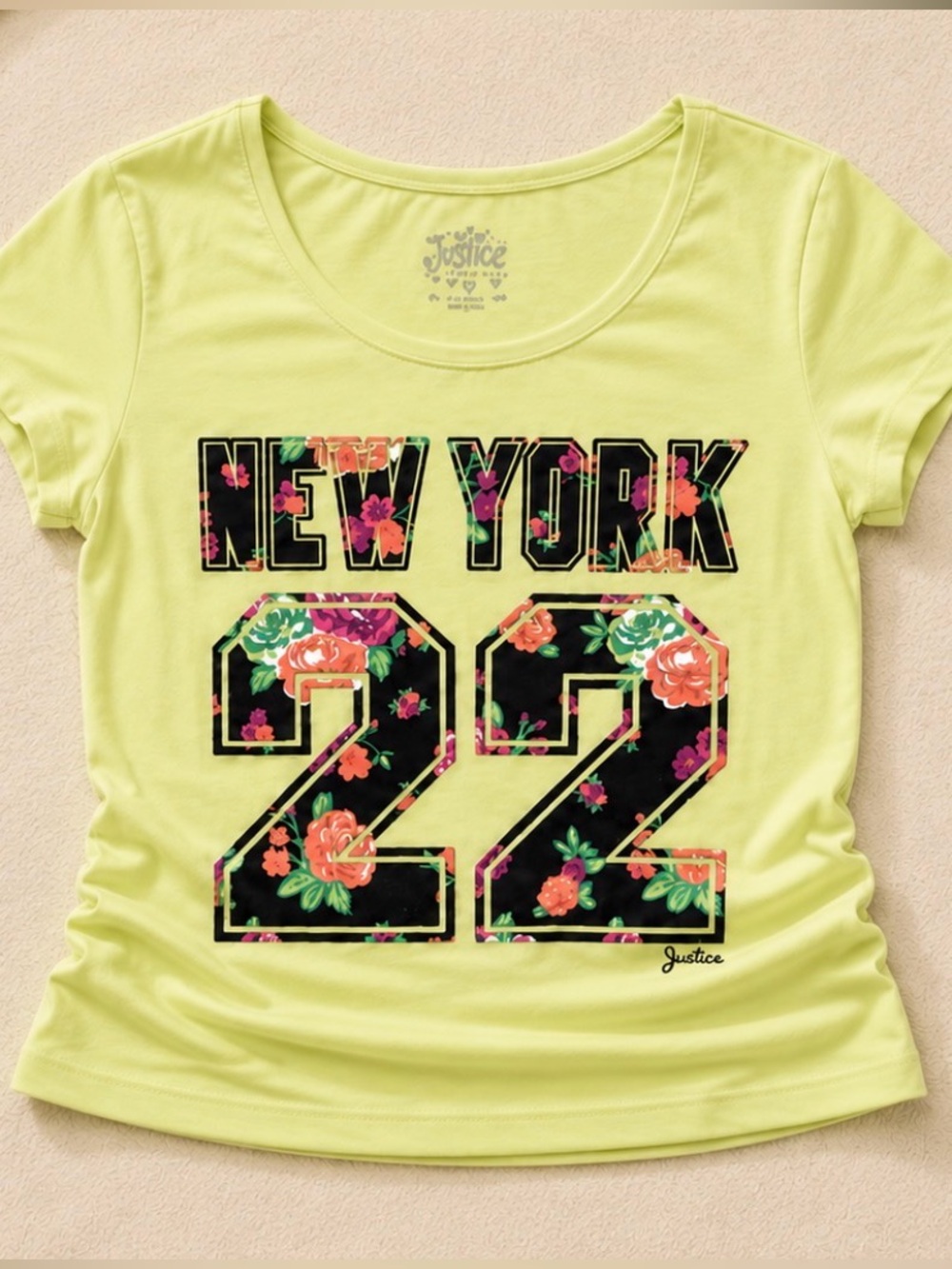 Justice Yellow Crop Top